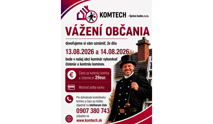 Fotka pre článok Čistenie a kontrola komínov 