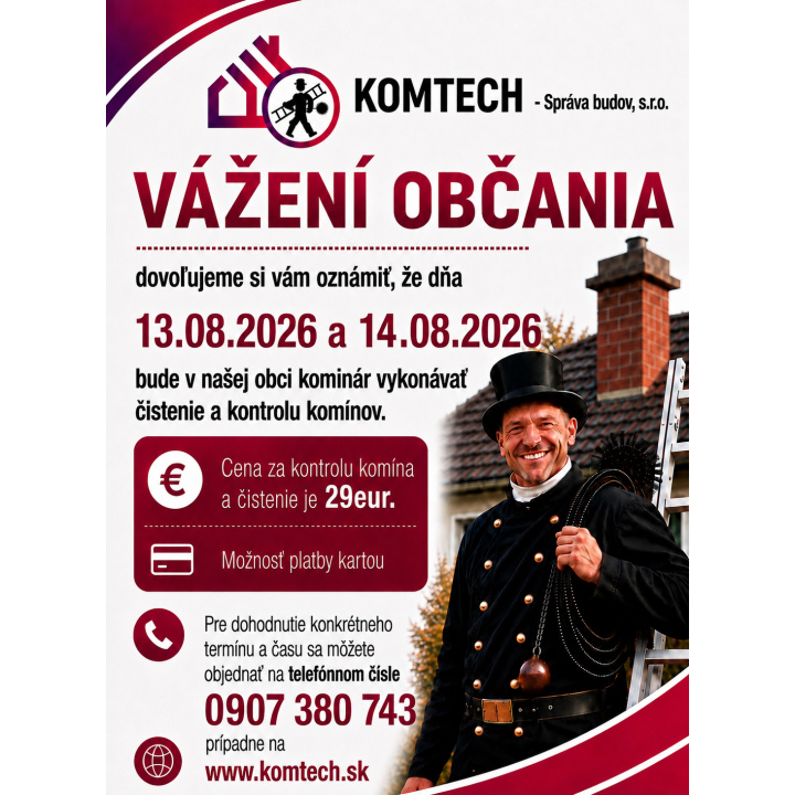 Menšia fotka pre článok Čistenie a kontrola komínov 